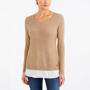 CALVIN KLIEN Mixed Media Shirt